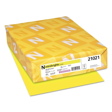 Neenah Paper Cardtock, Lift-OffLemon, 250, PK250 21021